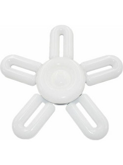 Πτυσσόμενη Λάμπα LED E27 60W Ψυχρό Λευκό Φώς 220V με 5 Πτερύγια