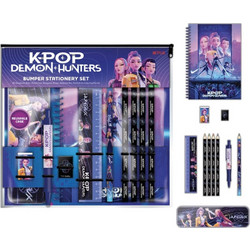 KPop Demon Hunters 12-Piece Stationery Set A4 Bumper