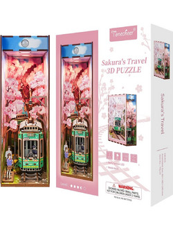 Tonecheer Sakura's Travel 3D Book Nook DIY 130 Κομμάτια 24.5cm TQ119