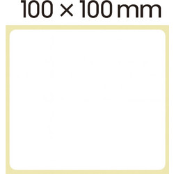 Αυτοκόλλητη θερμική ετικέτα ECO 100x100mm (500 ετικέτες)