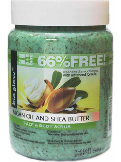 Bio Glow Argan Oil & Sea Butter Face & Body Scrub Προσώπου 500ml