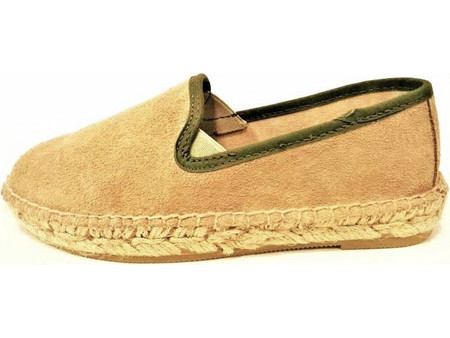 VIGUERA SLIP ON BEIGE/VERDE JR VIG-0006