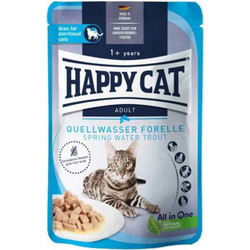 Happy Cat Adult Sterilised Grain Free with Trout in Gravy 85gr