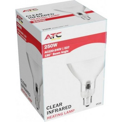 ATC Λάμπα Υπερύθρων 250W IP20 Διάφανο