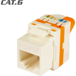 Televes 209905 Keystone Jack RJ45 Utp Cat.6 Θηλυκό 180 Tool-Free white