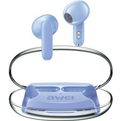 Awei T85 ENC Ακουστικά Bluetooth Earbud Ανθεκτικά στο Νερό Blue