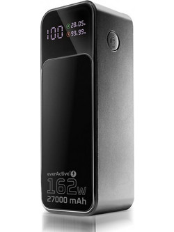 everActive EB-27Q Ultra Power Bank 27000mAh 162.5W με Θύρα USB-A & 2 Θύρες USB-C Power Delivery Black