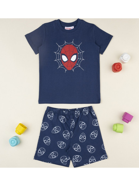 παιδική πιτζάμα μπλε spiderman για αγόρι