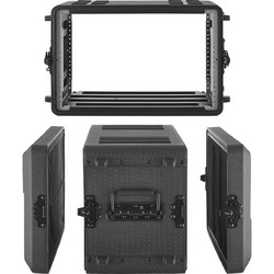 VEVOR Θήκη Rack- Flight Case 6U βάθους 260 mm με υποδοχές μικροφώνου SLCZJJX6U12IK7VP7001V0