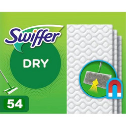 SWIFFER Giga Pack Ανταλλακτικά Στεγνά Πανάκια Για Το Πάτωμα Clean & Fresh 54 Τεμάχια