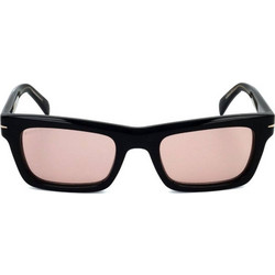 David Beckham DB7091/S 7C5/3O Ανδρικά Γυαλιά Ηλίου Τετράγωνα Κοκάλινα Μαύρα με Ροζ Polarized Φακό