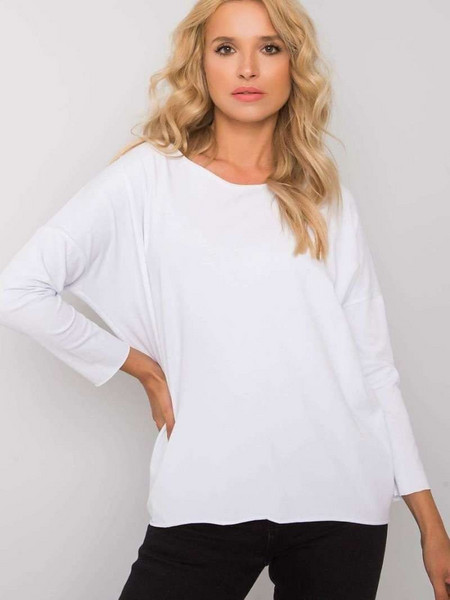 Ex Moda Μακρυμάνικο Γυναικείο Top Λευκό 160842 (L)