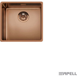 Apell Metamorfosis Υποκαθήμενος Νεροχύτης Copper 50x40cm