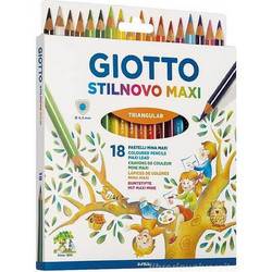 Giotto Stilnovo Maxi Ξυλομπογιές Σετ 18τμχ