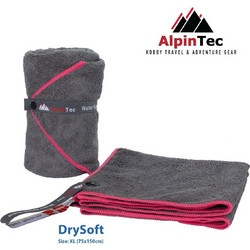 AlpinPro AlpinTec DrySoft Πετσέτα Θαλάσσης Microfiber Φούξια 75x150cm