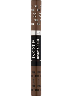 Note Brow Addict Tint + Shaping 02 Gel Φρυδιών 2x5ml