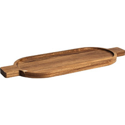 ESTIA ΔΙΣΚΟΣ ΣΕΡΒΙΡΙΣΜΑΤΟΣ ALLURE 49x18x2cm ΟΒΑΛ ΜΕ ΧΕΡΟΥΛΙΑ