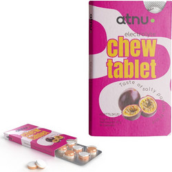 Atnu - Electrolyte Chew Tablet Passion Fruit Box - 12 pcs