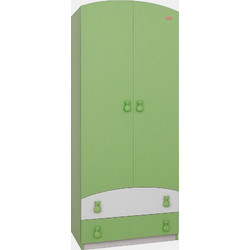 Ντουλάπα Δίφυλλη Premium Beboulino White Green