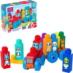 Mega Bloks(R) Τουβλάκια First Builders: Build + Learn - Tractor with Animals 18m+ (JKG33)