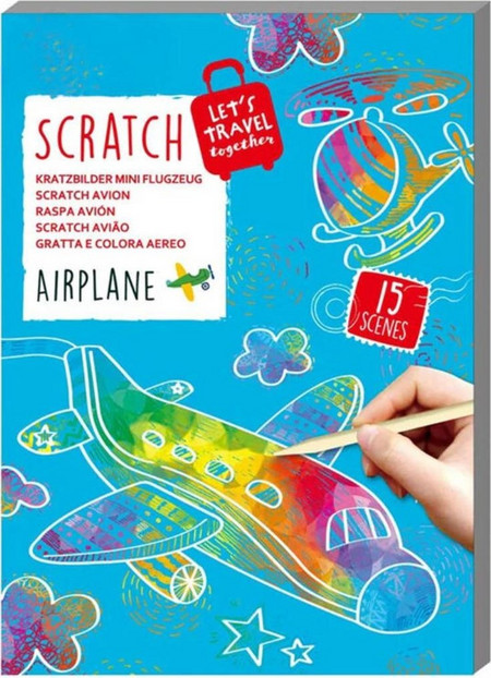 Avenir CH241661-60862 Avenir Travel Scratch Mini Book Αεροπλάνα