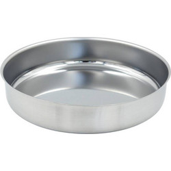 Cook-Shop Ταψί Στρογγυλό Ανοξείδωτο 33cm Ασημί