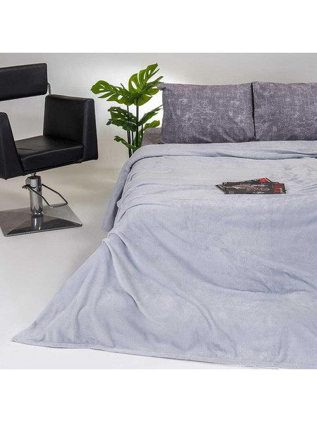 Melinen Home ΚΟΥΒΕΡΤΑ FLANNEL ΥΠΕΡΔΙΠΛΗ TOKYO LIGHT GREY