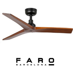 Faro Barcelona Klim S 34278 Ανεμιστήρας Οροφής με Φως Μαύρος
