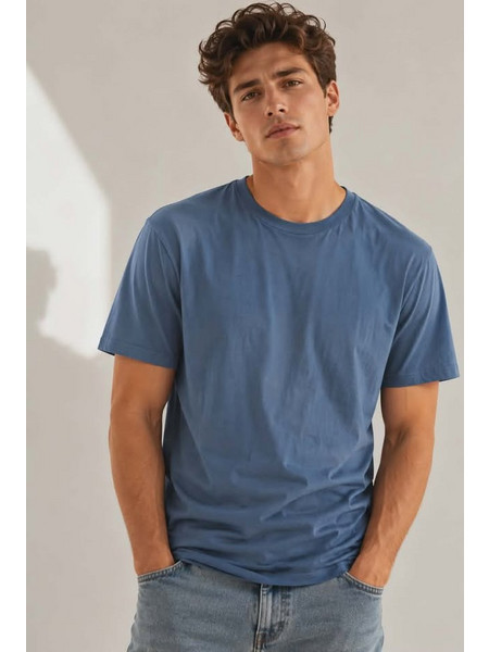 COTTON POINT CP-1100-80 Ανδρικο T-shirt 155gr Μονοχρωμο Captain Blue