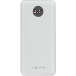 Canyon PB-2002 Power Bank 20000mAh 18W με 2 Θύρες USB-A & Θύρα USB-C Power Delivery White