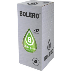 Bolero White Grape (Λευκό Σταφύλι) Χυμός χωρίς Ζάχαρη σε Σκόνη 9gr x 12 Τεμάχια