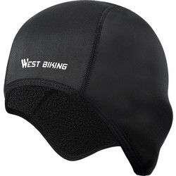 WEST BIKING ποδηλατικός σκούφος BIKE-0037, μαύρος