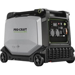 PROCRAFT αθόρυβη γεννήτρια Inverter βενζίνης 4.5kW ηλεκτρική εκκίνηση και ροδάκια (IGP45)