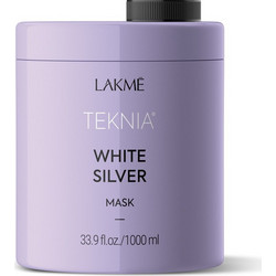 Lakme Teknia White Silver Μάσκα Μαλλιών για Προστασία Χρώματος Επανόρθωση & Φριζάρισμα για Βαμμένα Μαλλιά 1lt