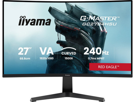 iiyama G-Master GC2784HSU-B1 VA HDR Curved Gaming Monitor 27" 1920x1080 FHD 240Hz 0.7ms