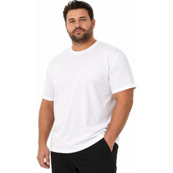 T-shirt μονόχρωμο plus size Double