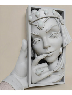 Άβαφη 3D Φιγούρα Book Nook Collection Cleopatra για Βάψιμο DIY (Δώρο τα Χρώματα)