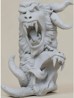 Άβαφη 3D Φιγούρα Book Nook Collection Demon Digital Sculpture για Βάψιμο DIY (Δώρο τα Χρώματα)