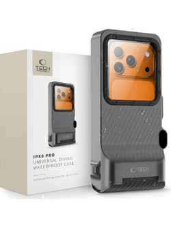 Αδιάβροχη Θήκη Tech-Protect IPX8 Pro για Καταδύσεις Universal Γκρι/Μαύρο