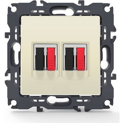 Aca Light PRIME ΠΡΙΖΑ ΗΧΕΙΩΝ ΔΙΠΛΗ ΜΕ ΚΛΙΠ ΠΛΑΣΤΙΚΗ ΙΒΟΥΑΡ 36-230VAC IP20