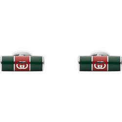 GUCCI Web Μανικετόκουμπα από ασήμι 925 Silver & Green YBE85386600100U