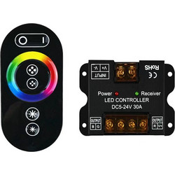 evivak Controller αφής για RGB ταινία LED 12V/24V 30Α