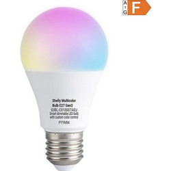 SHELLY Πολύχρωμος λαμπτήρας LED Gen3 E27