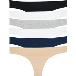 6 PACK βαμβακερά Brazilian slip με απαλές ραφές multicolour