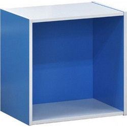 Decon Cube Κουτί Ξύλινο 40x29x40εκ Χρώμα Μπλε