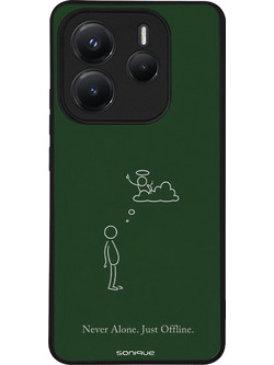 Sonique Men's Edition Back Cover με Σχέδιο «Never Alone» (Xiaomi Redmi Note 14 5G)