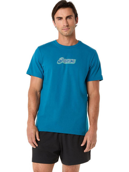 Asics Asics Core 2031F334 400 T-SHIRT Ανδρικό Πετρόλ 2031F334 400