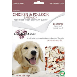 Perrito Chicken & Pollock Sandwich 100gr