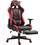 PoliHome Raptor Stellar Καρέκλα Gaming Δερματίνης με Ρυθμιζόμενα Μπράτσα και Υποπόδιο Μαύρη Κόκκινη 161595639