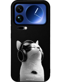 Sonique Men's Edition Θήκη με Σχέδιο «Audio Kitten - White» (Xiaomi 17 Pro Max 5G)
